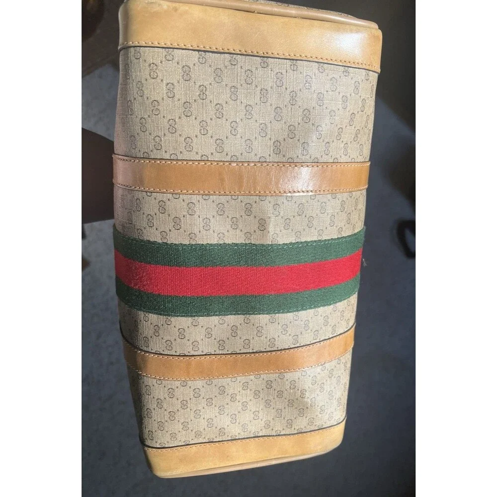Gucci Micro GG Supreme Boston Bag Vintage 1980-1984 With COA